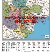 Bản đồ các khu công nghiệp miền Bắc khổ lớn treo tường