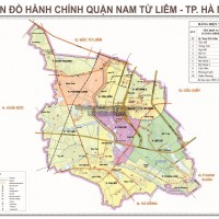 Bản Đồ Hành Chính Quận Nam Từ Liêm Thành Phố Hà Nội