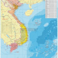 Bản đồ Việt Nam khổ lớn treo tường (Mẫu 12)