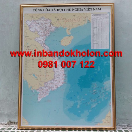 ban do viet nam treo tuong hoan thien